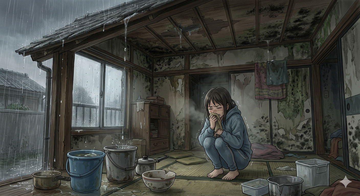 雨漏りを直してかび臭さに悩まない家作り