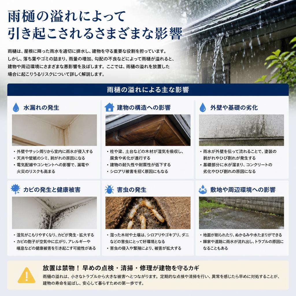 溢れがもたらす悪影響とは？