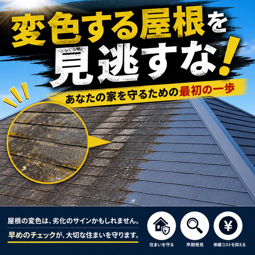 変色する屋根を見逃すな！あなたの家を守るための最初の一歩