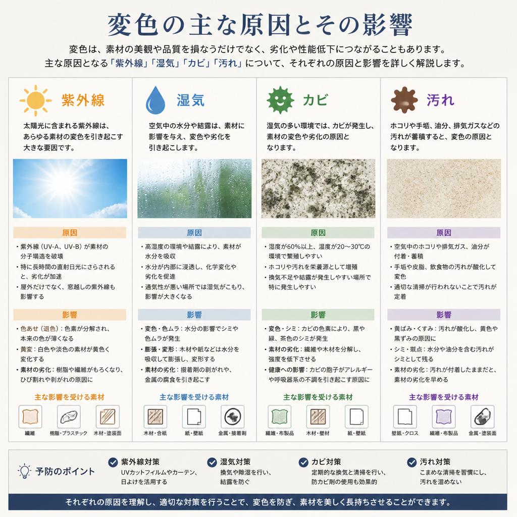 屋根の変色の原因