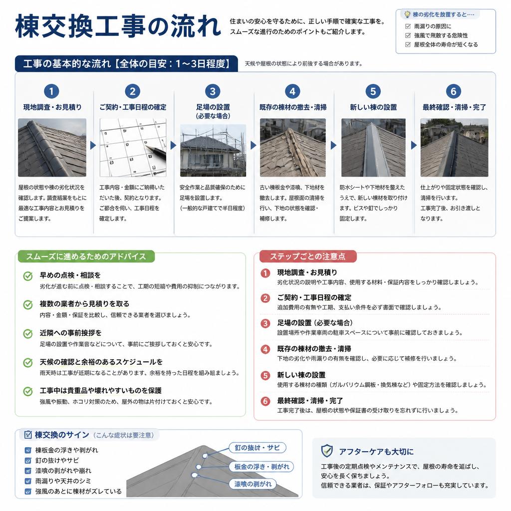 施工の流れをわかりやすく解説