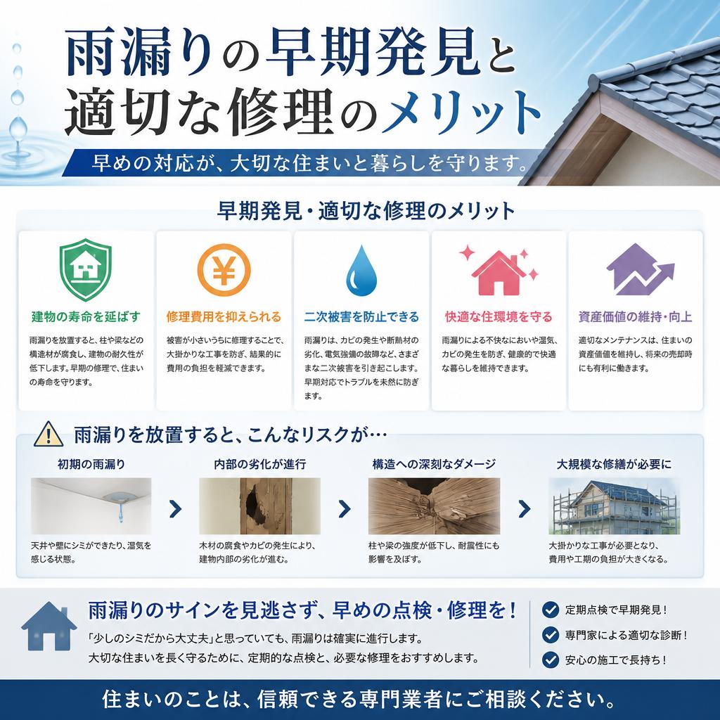 雨漏り修理の重要性
