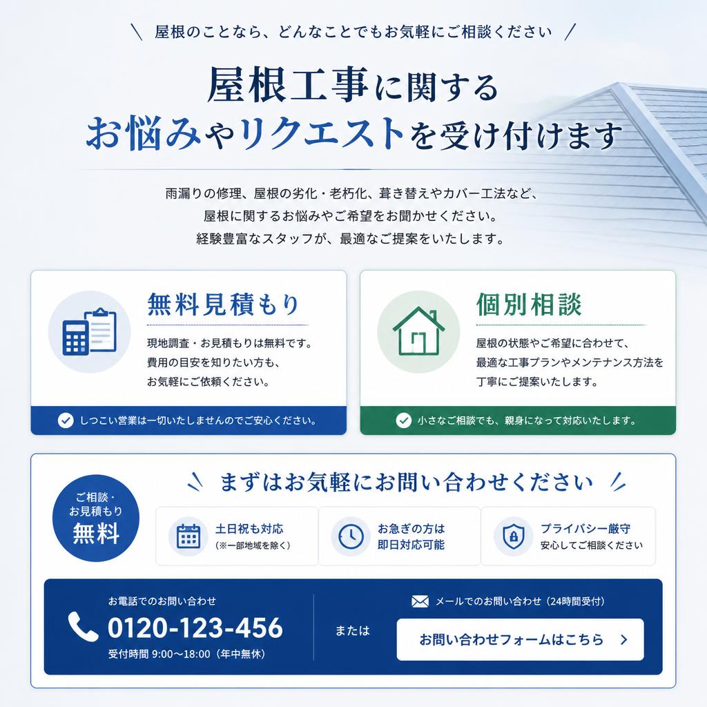 今すぐお問い合わせを！